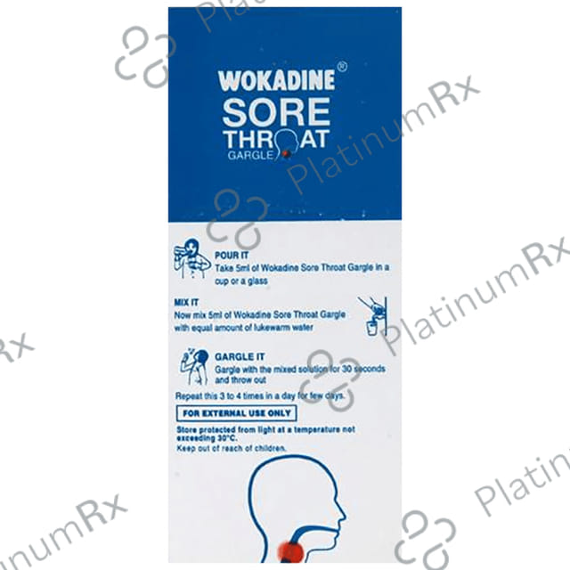 Wokadine Sore Throat Gargle