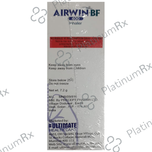 Airwin BF 400/6mcg Inhaler 120MDI