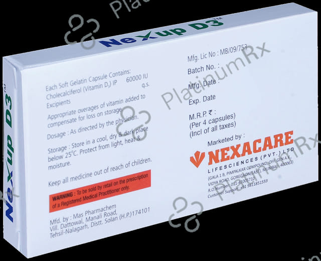 Nexup D3 Soft Gelatin Capsule