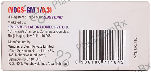 Vogs GM 1/500/0.3mg Tablet 10s