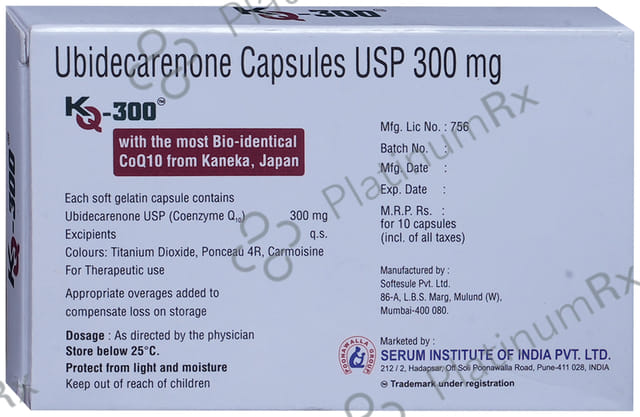 KQ 300 Soft Gelatin Capsule 10s