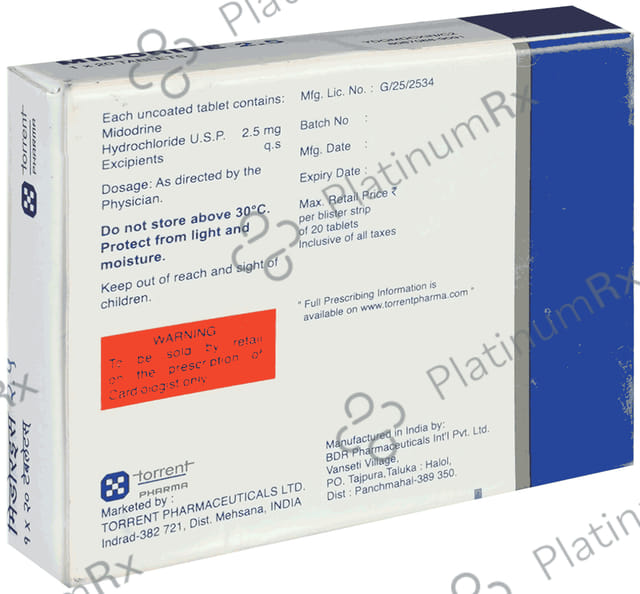 Midorise 2.5mg Tablet 20s