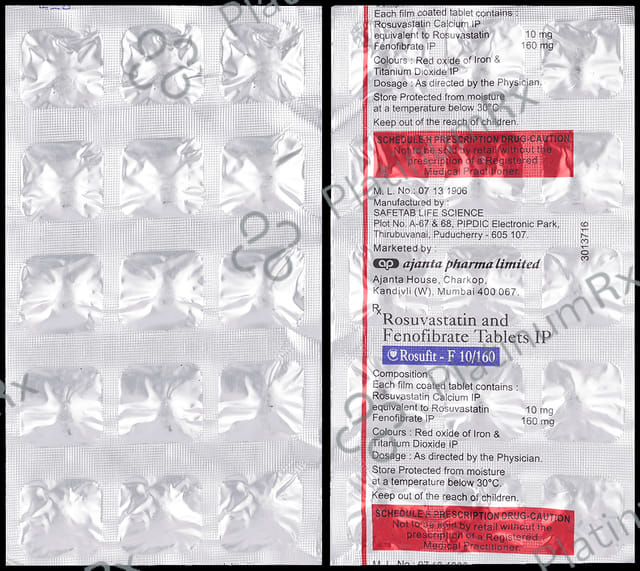 Rosufit F 10/160mg Tablet 15s