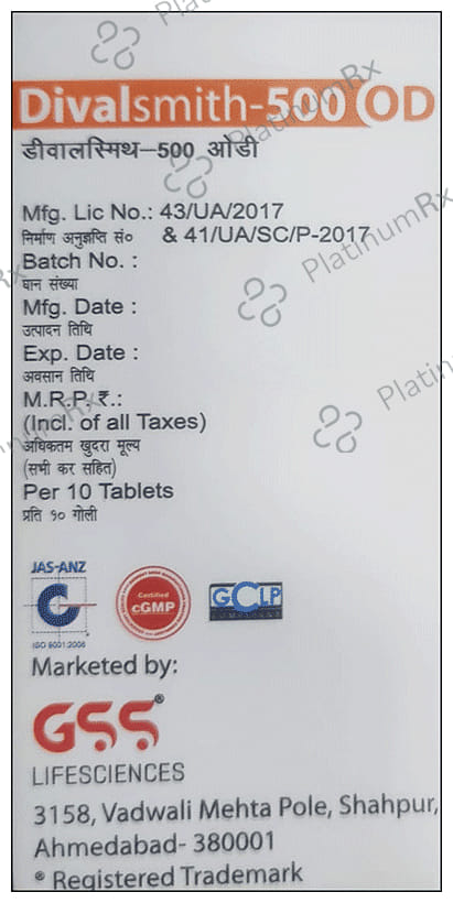 Divalsmith 500 OD Tablet ER