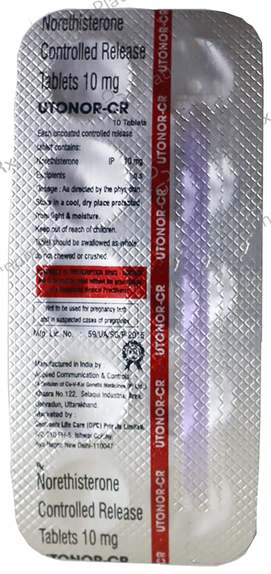 Utonor 10mg CR Tablet 10s