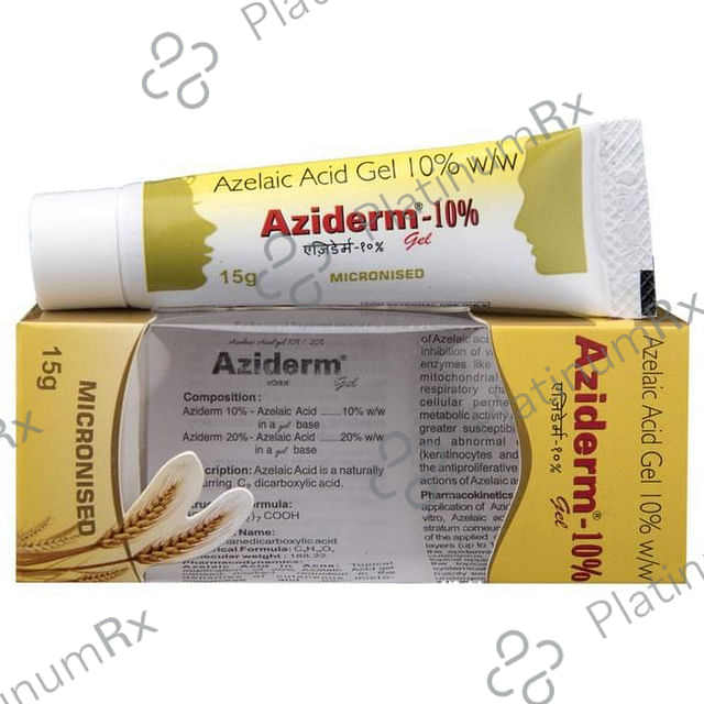 Aziderm 10% Gel 15gm