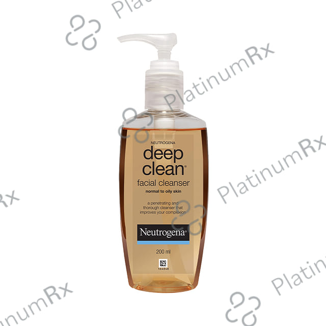 Neutrogena Deep Clean Facial Cleanser with Salicylic Acid - For Acne Prone Skin 200 Face Wash