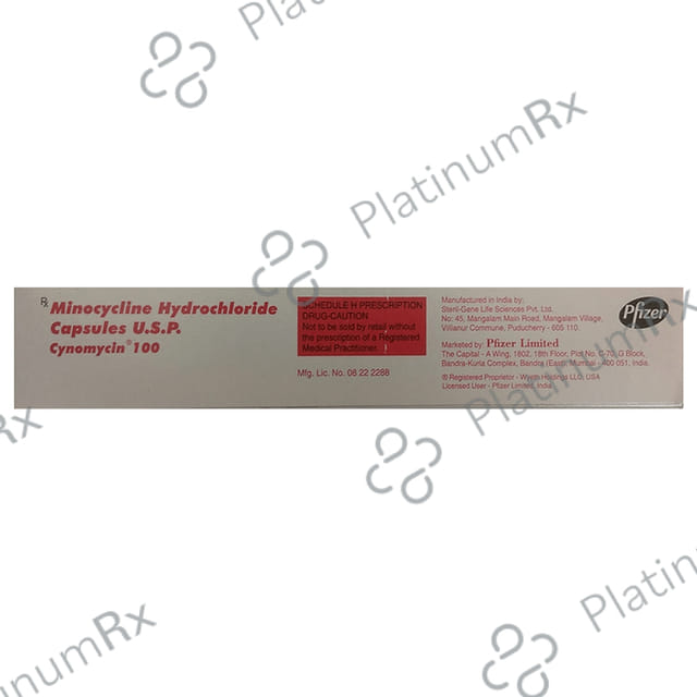 Cynomycin 100mg Capsule 4s
