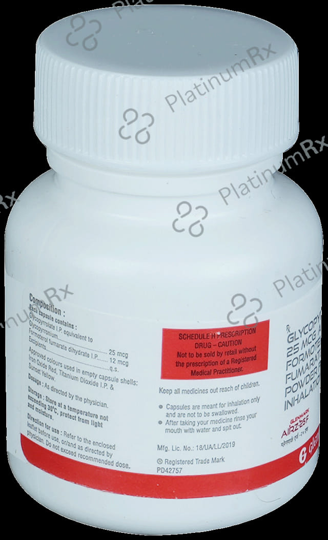Airz 25F 12/25mcg Capsule 30s