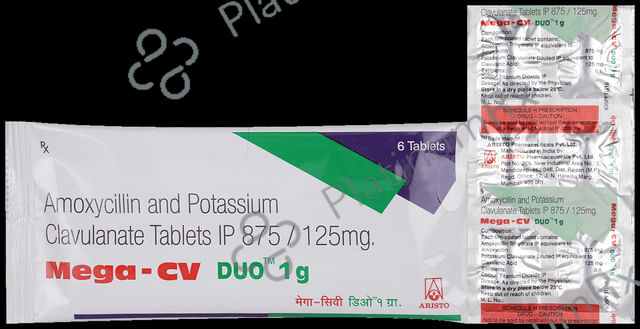 Mega CV Duo 875/125mg Tablet 6s