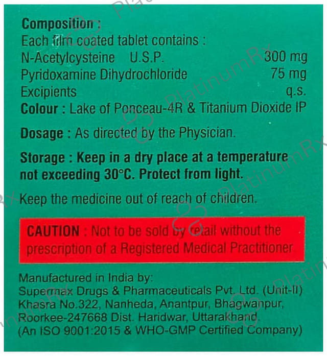 Stylecystin Forte 300/75mg Tablet 10s