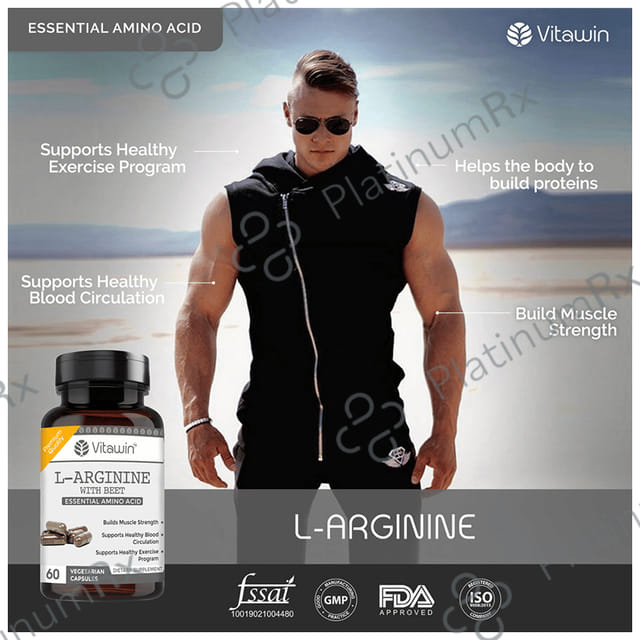 Vitawin L-Arginine Vegetarian Capsule with Beet