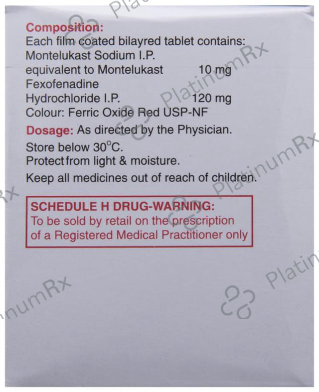 Glemont F 120/10mg Tablet 10s