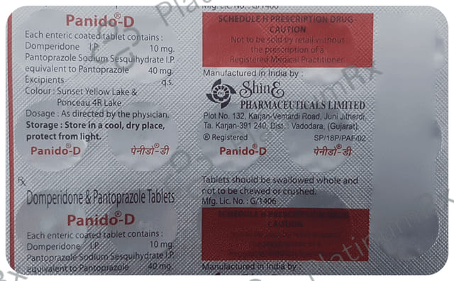 Panido-D Tablet 15 tablets