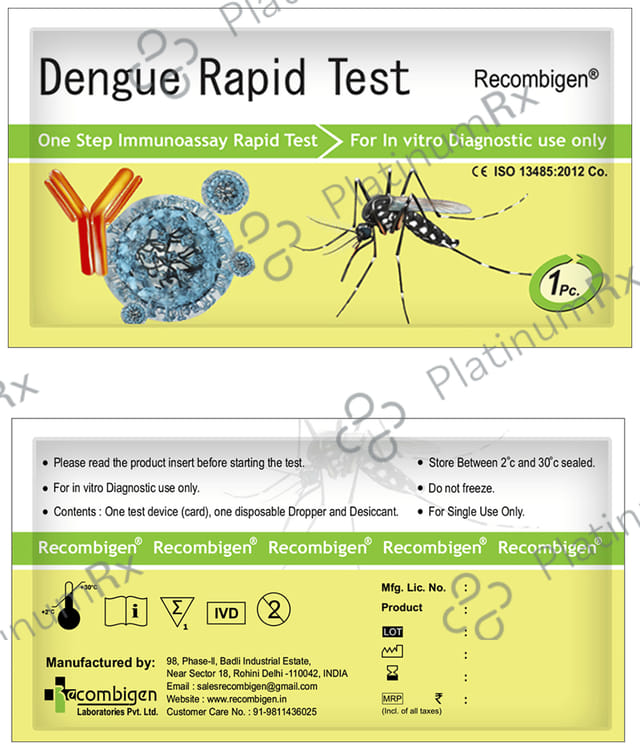 Recombigen Clear & Sure NS1 Dengue Rapid Test Kit
