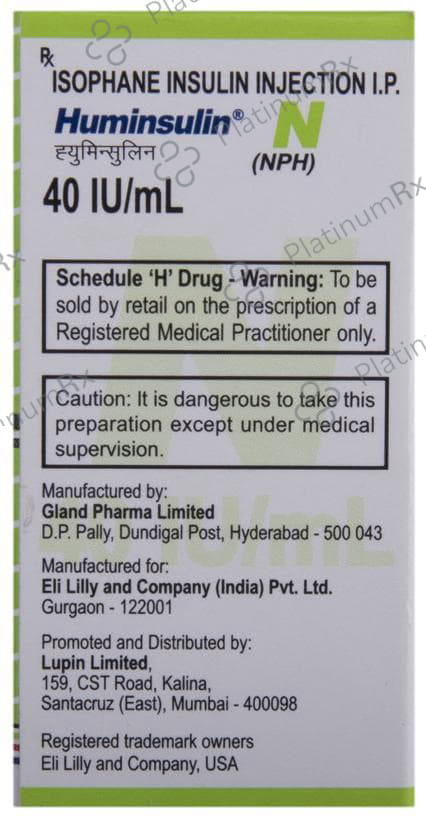 Huminsulin N (40 IU/ml) (1*10ml Vial)