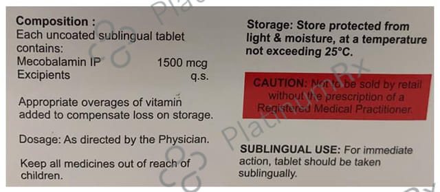 Re Xite BT 1500mcg Sublingual Tablet 10s