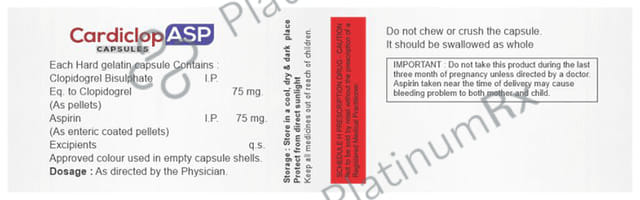 Cardiclop ASP 75mg/75mg Capsule