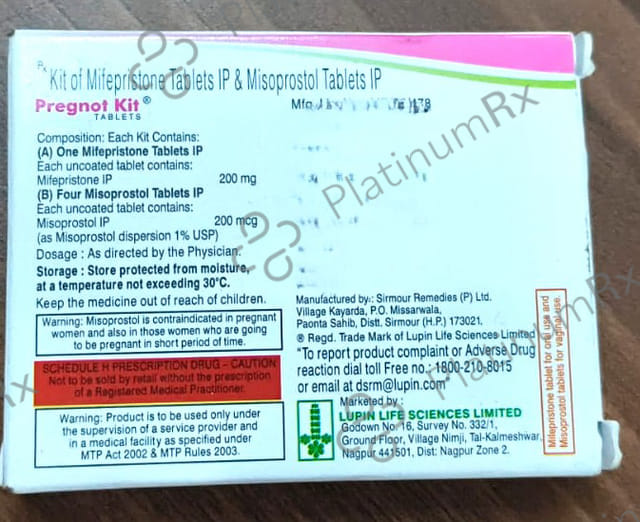 Pregnot Kit 200mg/200mcg Tablet 5s