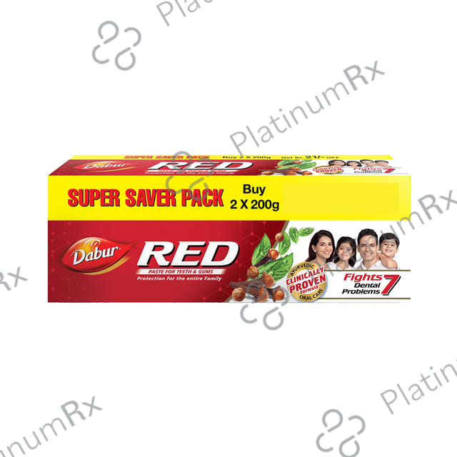 Dabur Red Toothpaste Super Saver Pack (2x200gm)