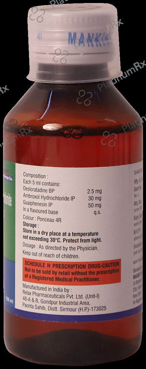 Magnatuss A 30/50/5mg Syrup 100ml