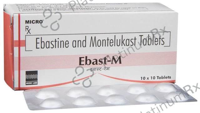 Ebast M 10/10mg Tablet 10s
