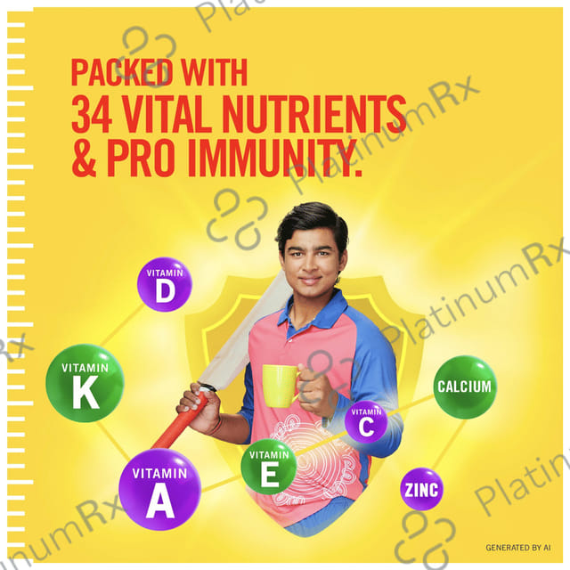 Complan 100% Milk Protein for Concentration, Memory & Growth - Flavour Kesar Badam Refill 200 gm
