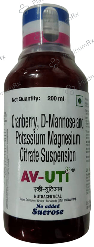 AV UTI Sucrose Free Oral Suspension 200ml