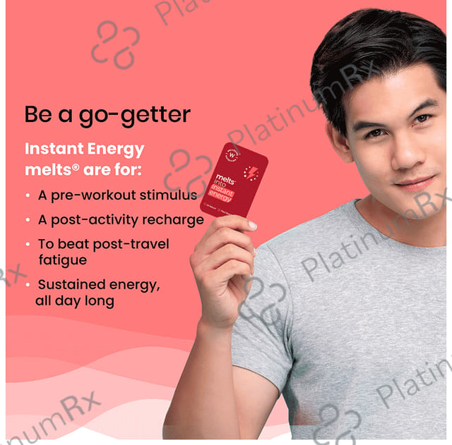 Wellbeing Nutrition Melts Instant Energy Strawberry Mint