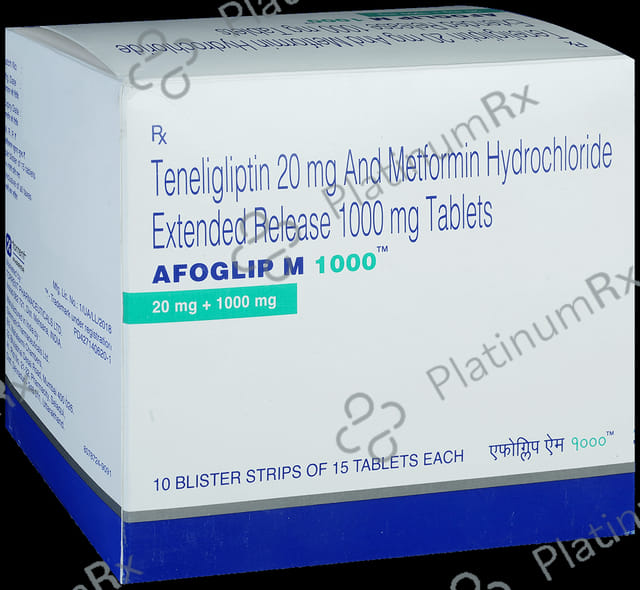 Afoglip M 1000/20mg Tablet ER 15s