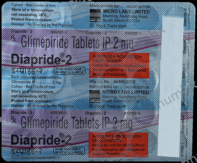 Diapride 2mg Tablet 30s