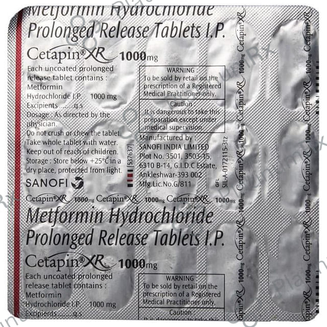 Cetapin XR 1000mg Tablet 15s