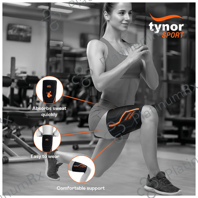 Tynor Thigh Support Air Pro Medium Black & Green