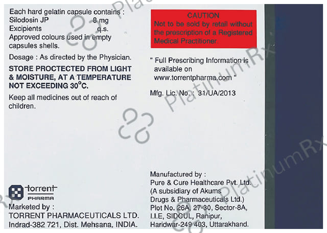 Siloxio 8mg Capsule 10s
