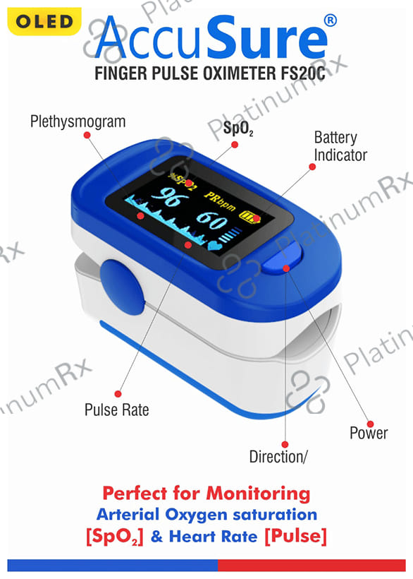 AccuSure FS20C Finger Pulse Oximeter