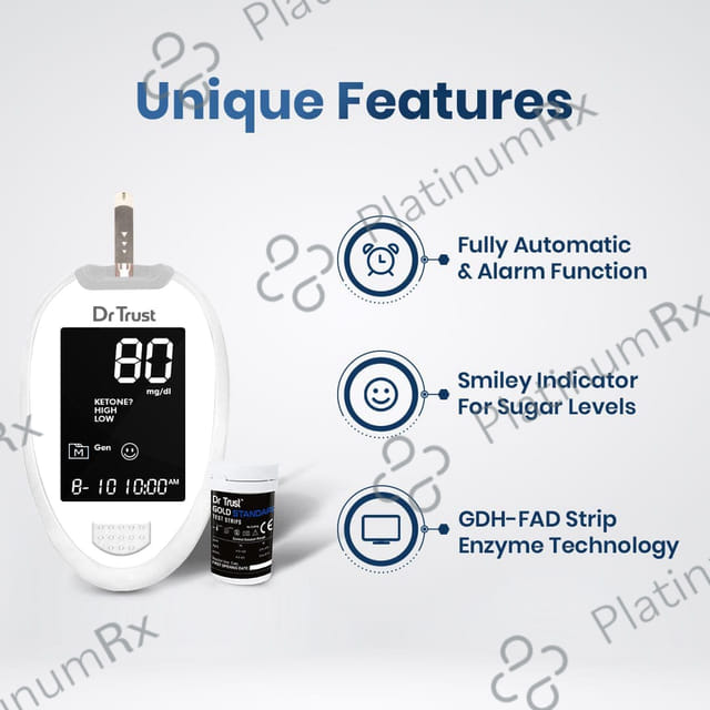 Dr Trust Platinum Blood Glucose Monitoring System 9002