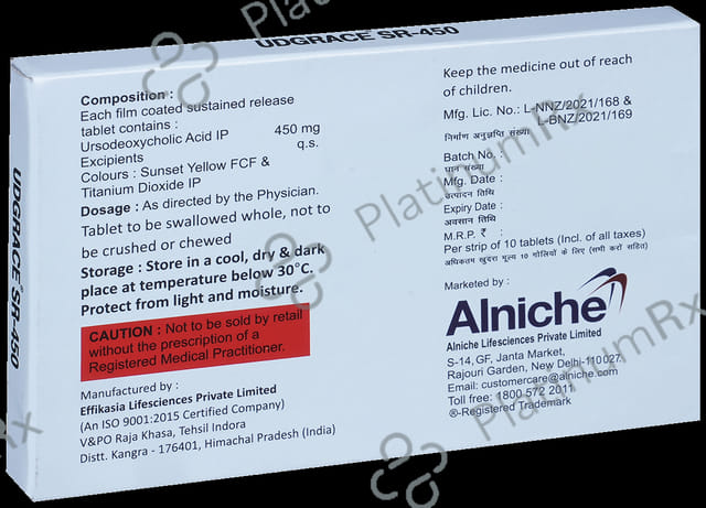 Udgrace SR 450mg Tablet 10s