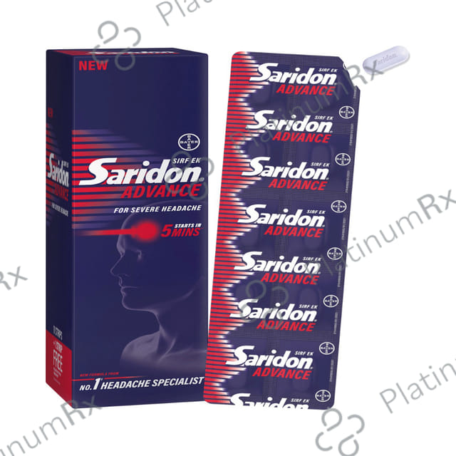 Saridon Advance 50/650mg Tablet 10s
