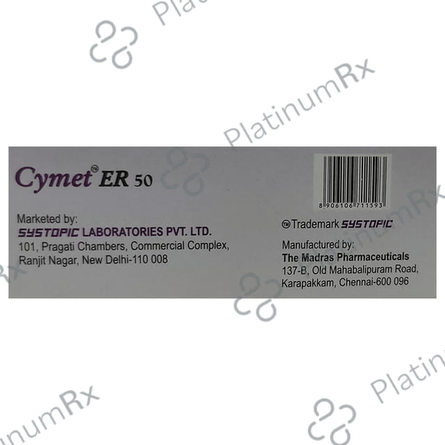 Cymet ER 50mg Tablet 10s