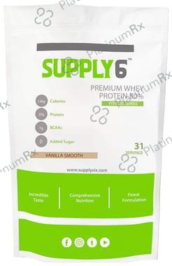 Supply6 Premium Whey Protein Isolate Vanilla Smooth 250 Powder