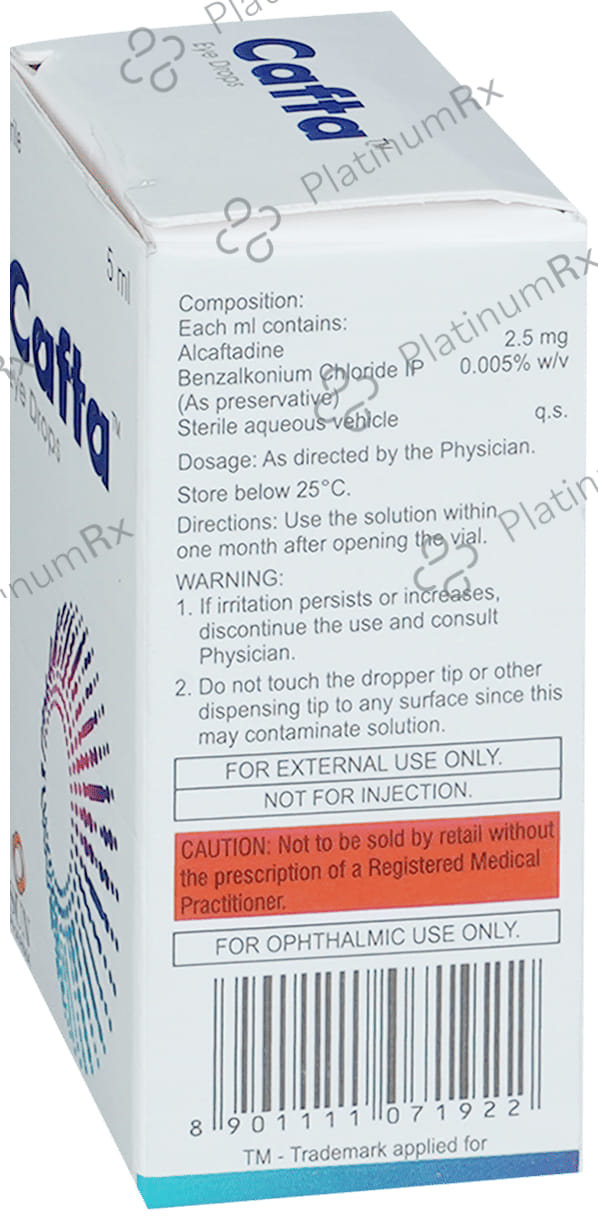 Cafta 2.5mg Eye Drop 5ml