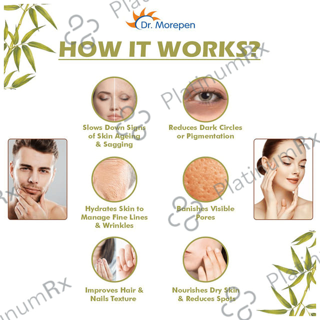 Dr. Morepen Natural Collagen Builder with Biotin & Vitamin C - For Skin, Hair, Nails - Flavour Chocolate