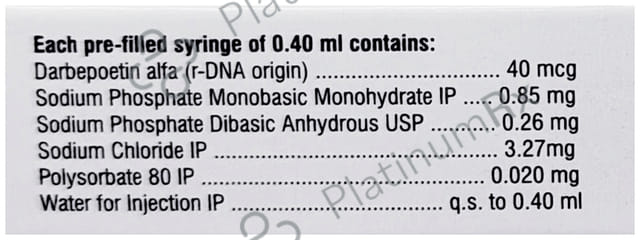 Darbejoy 40mcg Injection 1s