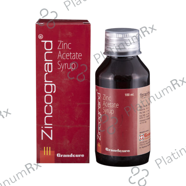 Zincogrand 20mg Syrup 100ml