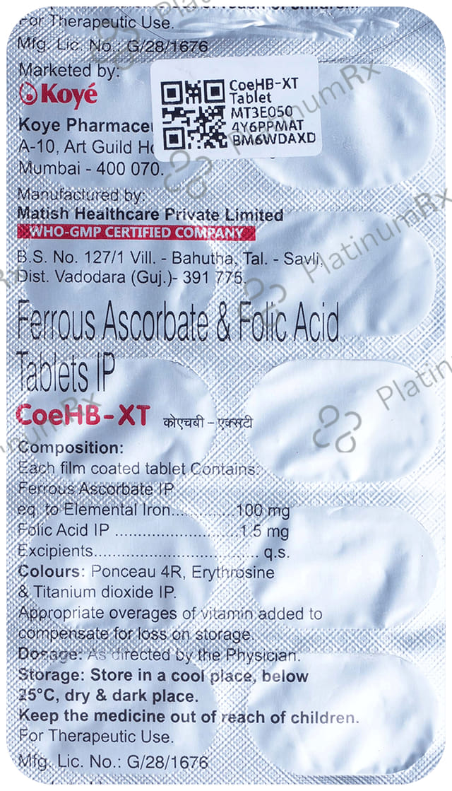 CoeHB XT 100/1.5mg Tablet 10s