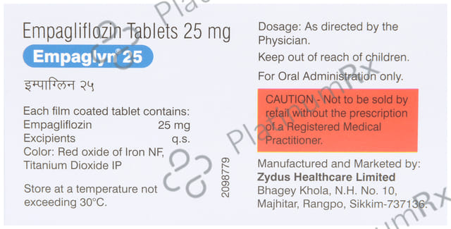 Empaglyn 25mg Tablet 10s