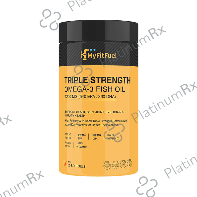 MyFitFuel Triple Strength Omega 3 Fish Oil 1200mg Soft Gelatin Capsule 30 capsules
