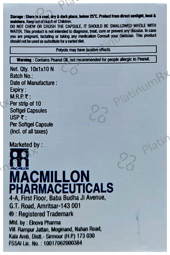 Menolon Soft Gelatin Capsule