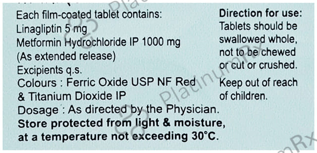 Linapride M XR 1000/5mg Tablet ER 10s