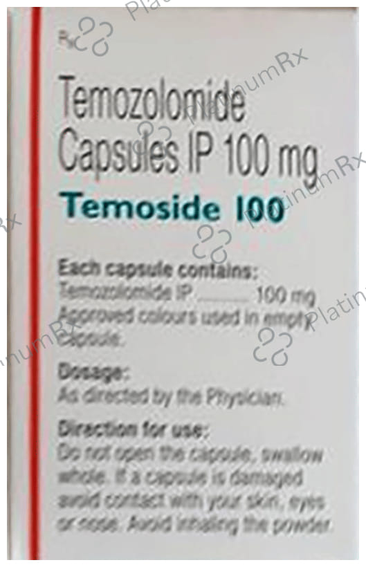Temoside 100mg Capsule 5s